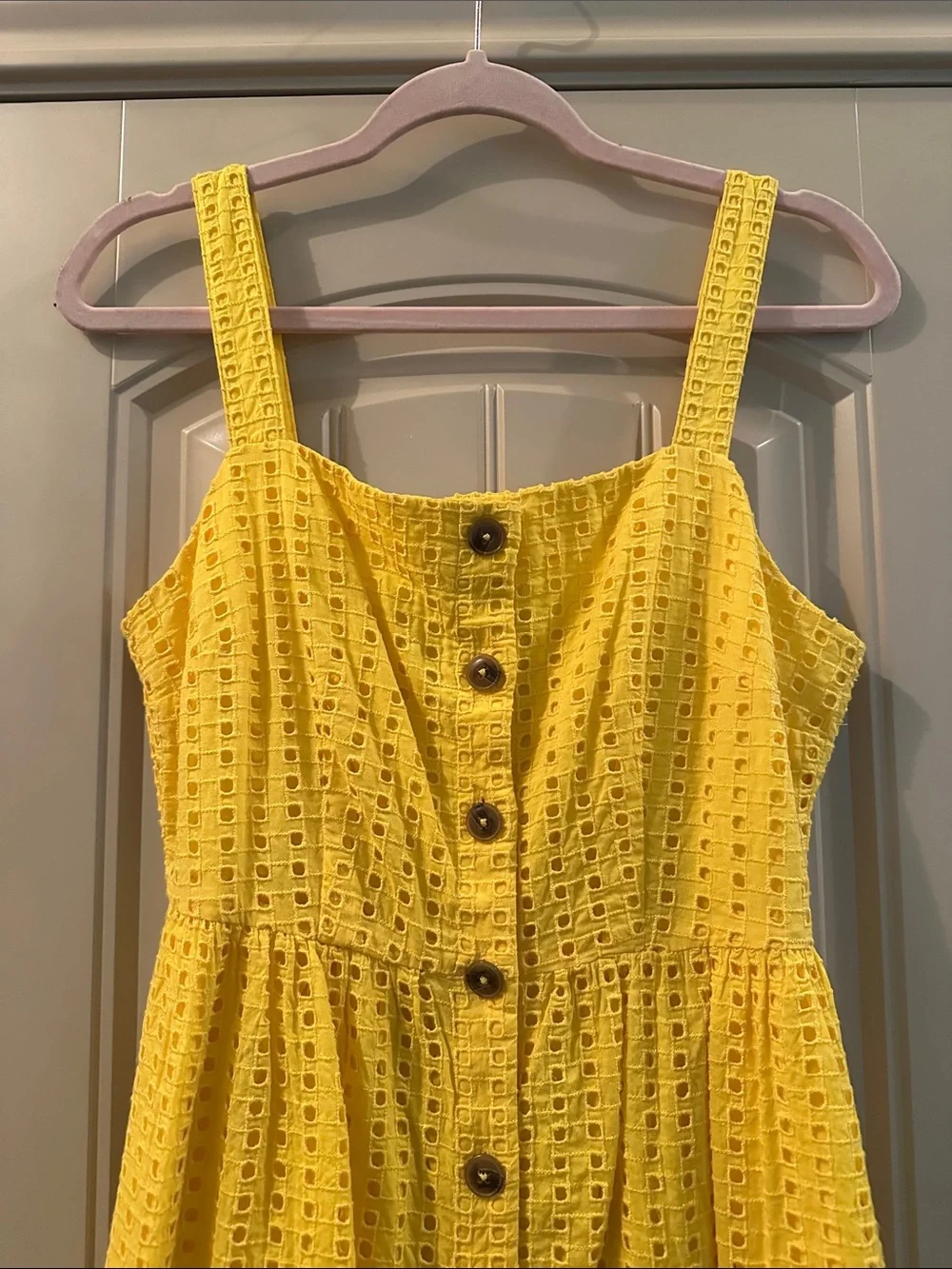 Bright Yellow Midi Dress